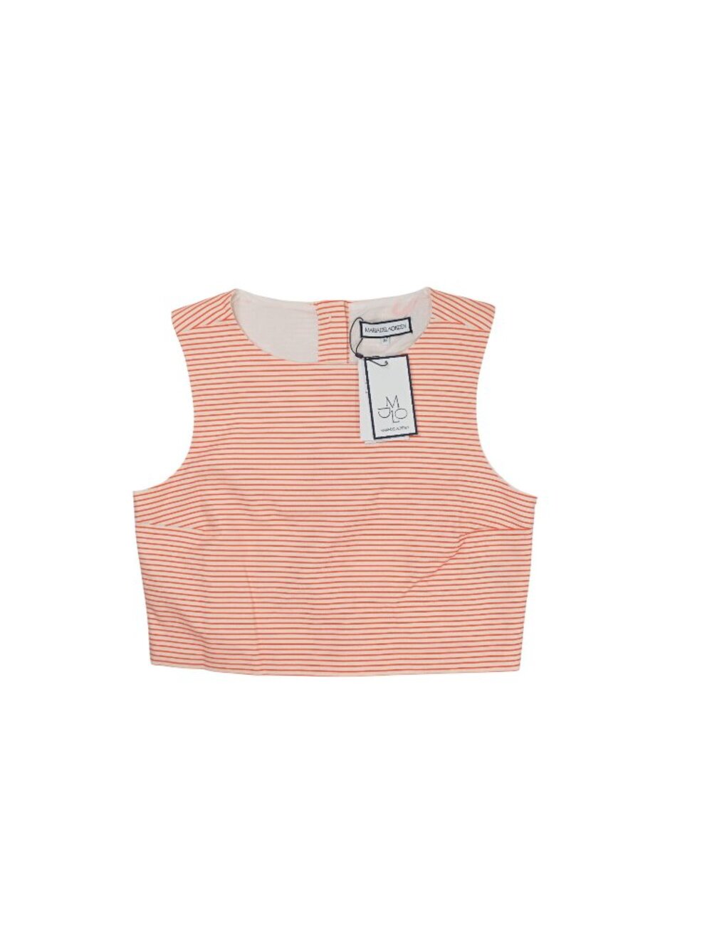 Maria de la Orden Millie Top in Orange Stripes